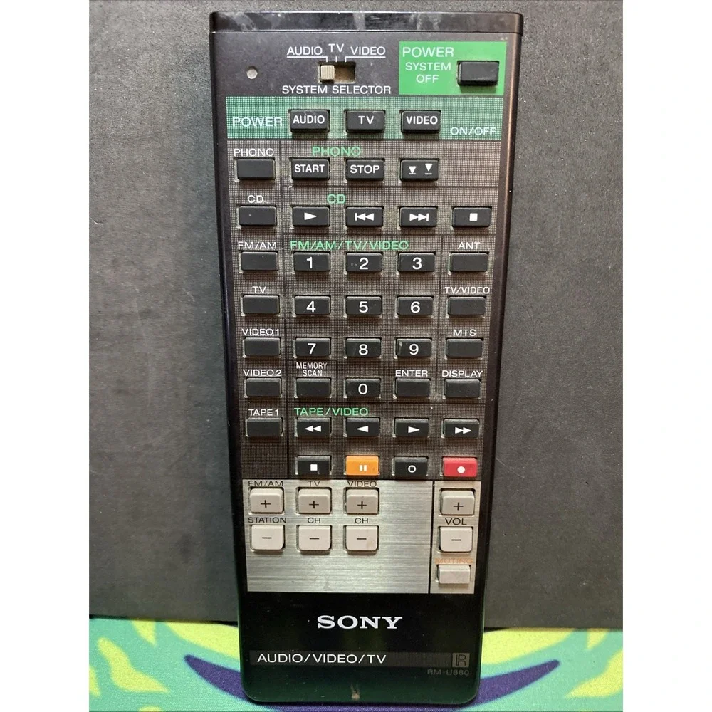 Sony Audio/Video/TV Remote Control RM-U500 C3